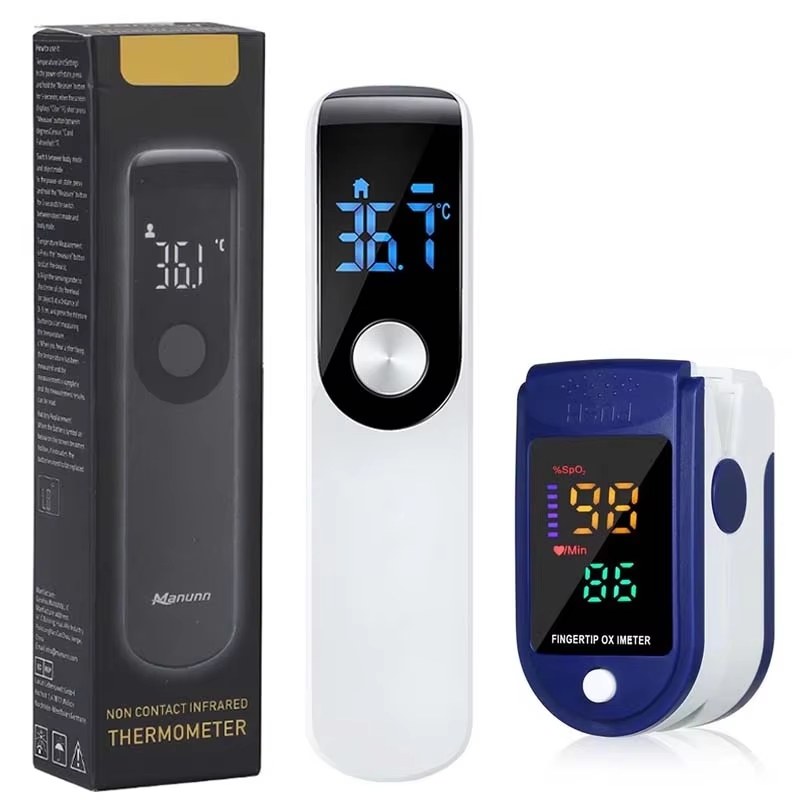 Industrial Laser Temperature - Termómetro infrarrojo para fiebre, LCD Digital,