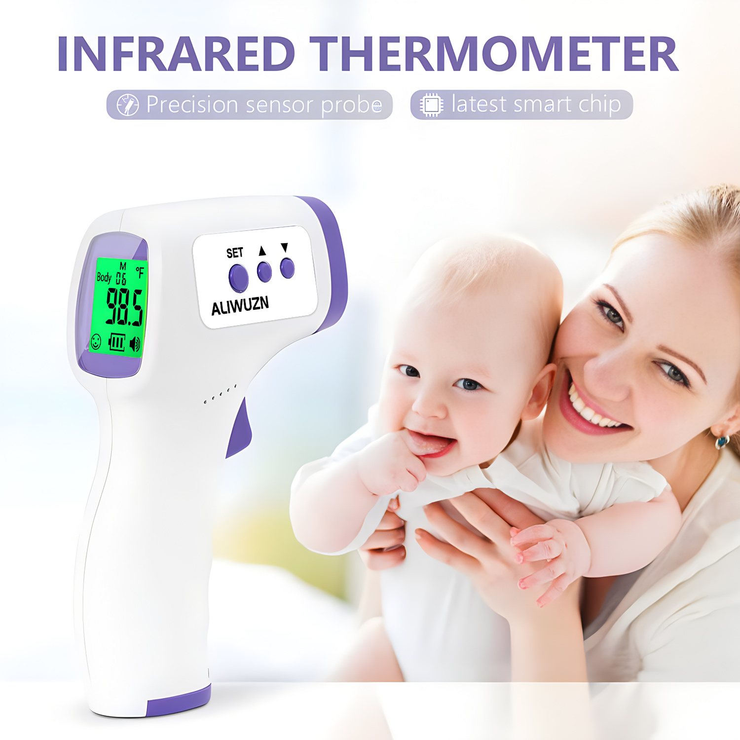 Termómetro infrarrojo para fie - Industrial Laser Temperature reseña y precio
