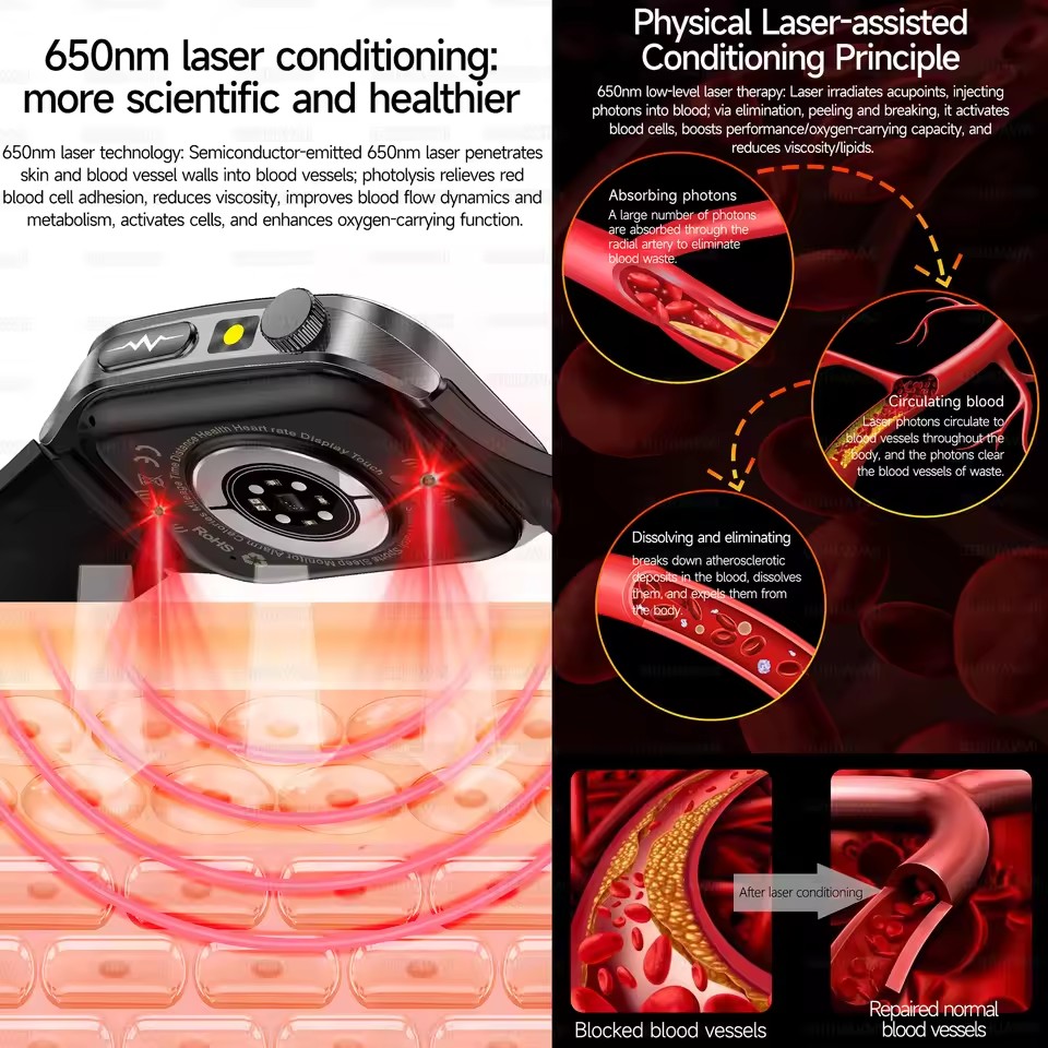 Reloj inteligente para hombre, - Industrial Laser Temperature reseña y precio
