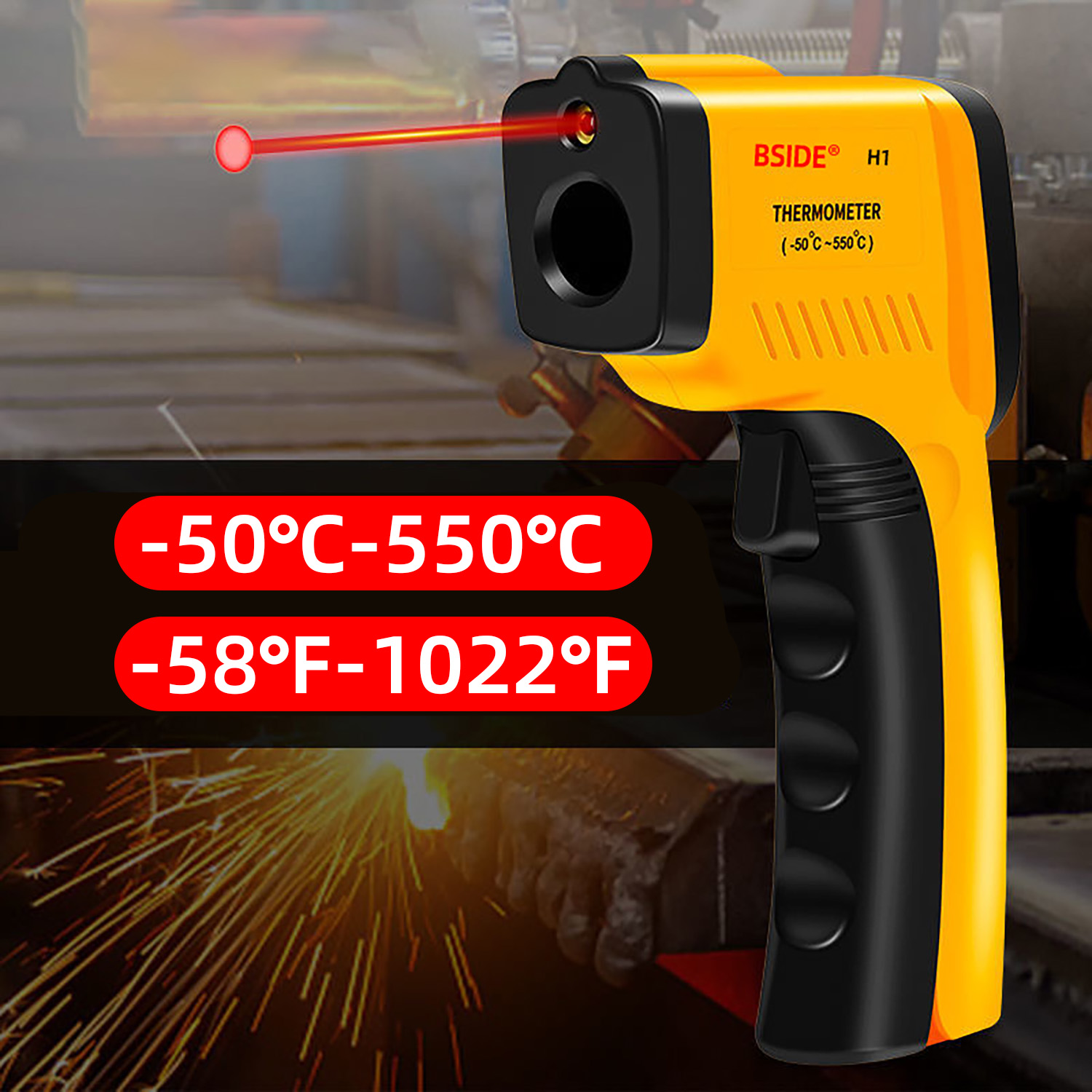 Termómetro Digital infrarrojo  - Industrial Laser Temperature reseña y precio