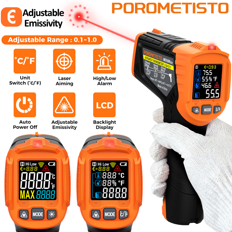 Termómetro Infrarrojo -50~380C - Industrial Laser Temperature reseña y precio