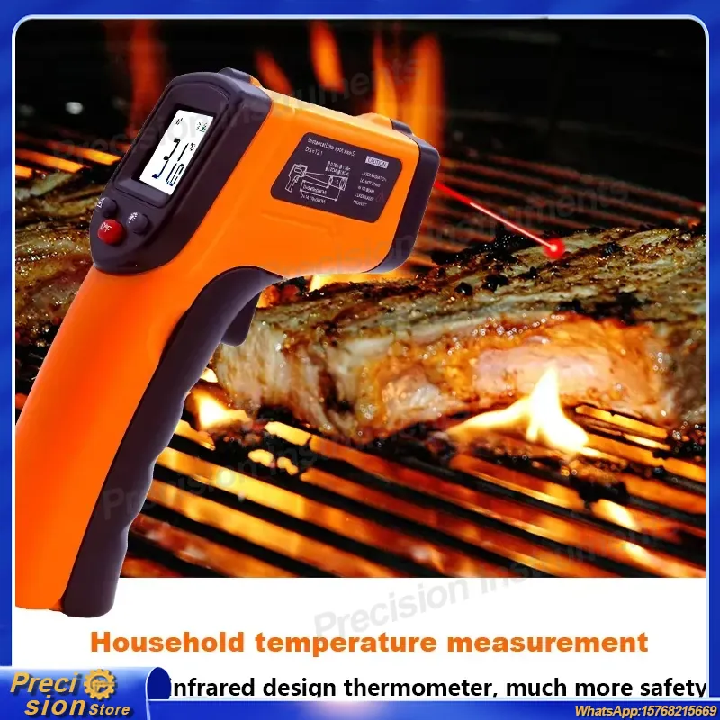 Termómetro Infrarrojo sin Cont - Industrial Laser Temperature reseña y precio