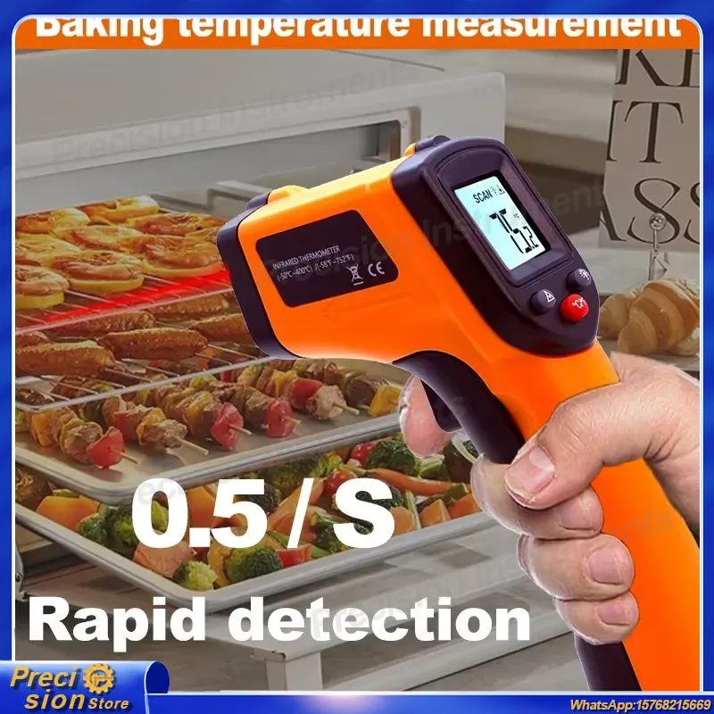 Termómetro Infrarrojo sin Cont - Industrial Laser Temperature reseña y precio